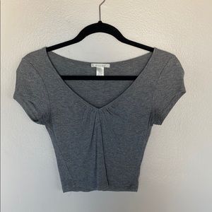 Bozzolo grey crop top